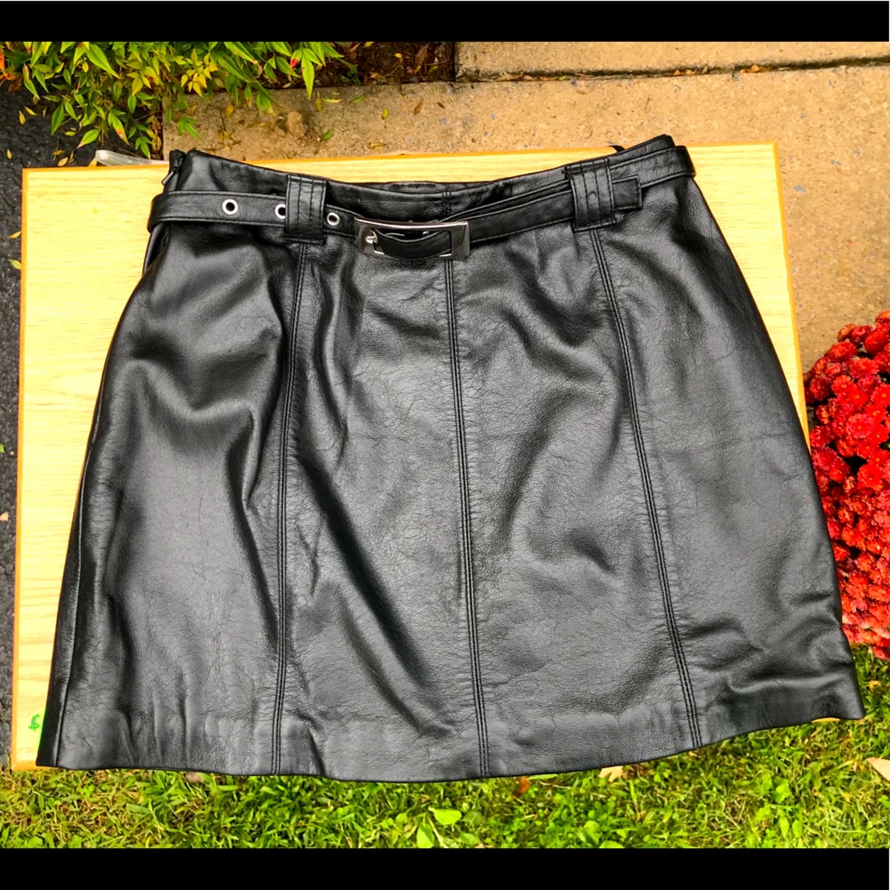 Women’s leather skirt